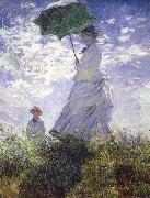 Claude Monet A woman with a parasol oil on canvas